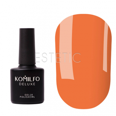 Komilfo Kaleidoscopic Base №009 - кольорове базове покриття (темно-помаранчевий, неон), 8 мл
