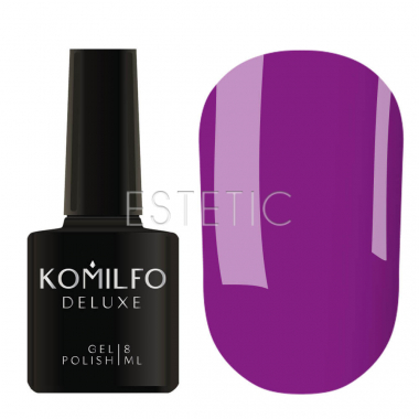 Гель-лак Komilfo Kaleidoscopic Collection K011 (фіолетовий, неоновий), 8 мл