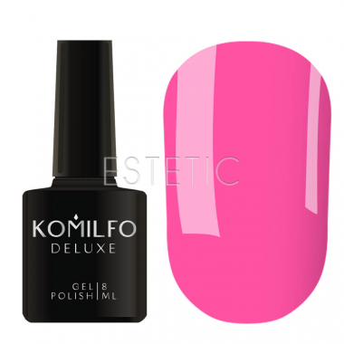 Гель-лак Komilfo Kaleidoscopic Collection K014 (яскраво-рожевий, неоновий), 8 мл