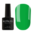 Гель-лак Komilfo Kaleidoscopic Collection K017 (зелений, неоновий), 8 мл