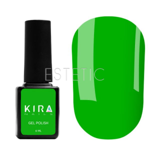 Гель-лак Kira Nails №181 (травяний зелений, емаль), 6 мл