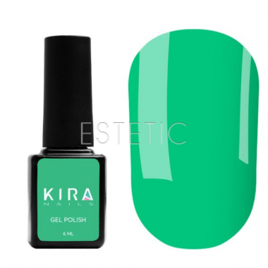 Гель-лак Kira Nails №182 (голубовато-зеленый, эмаль) , 6 мл