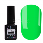 Гель-лак Kira Nails №183 (ярко-зеленый, эмаль), 6 мл