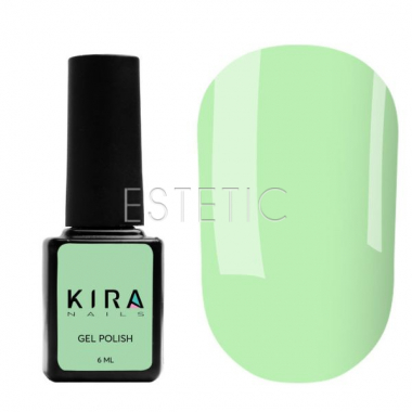 Гель-лак Kira Nails №186 (мятный шейк, эмаль), 6 мл