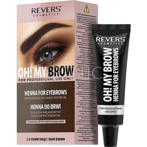 REVERS Краска для бровей OH! MY BROW 3.0 темно-коричневая+активатор, 15 мл+15 мл