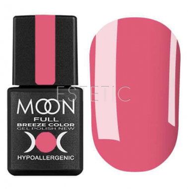 Гель-лак MOON FULL Breeze color №405 (малиново-рожевий, емаль), 8 мл