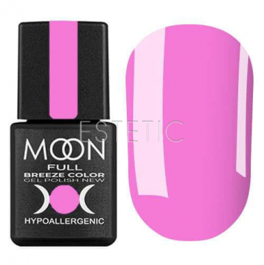 Гель-лак MOON FULL Breeze color №407 (рожевий Барбі, емаль), 8 мл