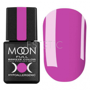 Гель-лак MOON FULL Breeze color №408 (фиолетовая фуксия, эмаль), 8 мл