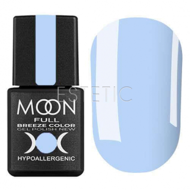 Гель-лак MOON FULL Breeze color №419 (насичено блакитний, емаль), 8 мл