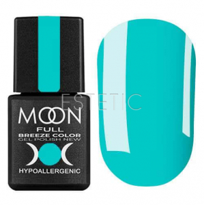 Гель-лак MOON FULL Breeze color №421 (насыщенно-бирюзовый, эмаль), 8 мл