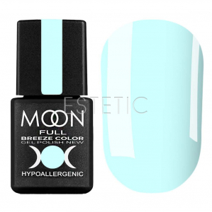 Гель-лак MOON FULL Breeze color №438 (небесна бірюза, емаль), 8 мл
