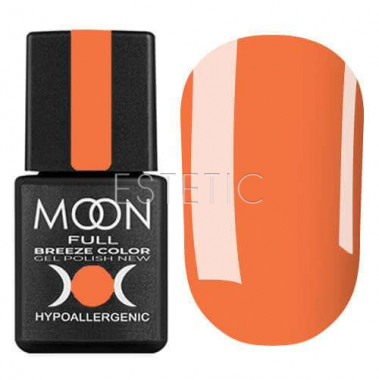 Гель-лак MOON FULL Breeze color №440 (оранжевый, эмаль), 8 мл