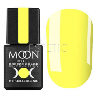 Гель-лак MOON FULL Breeze color №445 (яскраво-жовтий, емаль), 8 мл