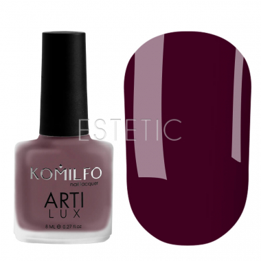 Лак для нігтів Komilfo ArtiLux 025 (темно-вишневий, емаль), 8 мл