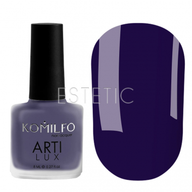 Лак для нігтів Komilfo ArtiLux 026 (темно-синій, емаль), 8 мл