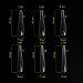 Фото 3 - Komilfo AcryGel Top Nail Forms, Modern Верхние формы для наращивания, современный мигдаль, 120 шт