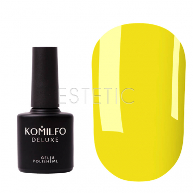 Komilfo Color Base Jonquil - цветное базовое покрытие (солнечный желтый), 8 мл