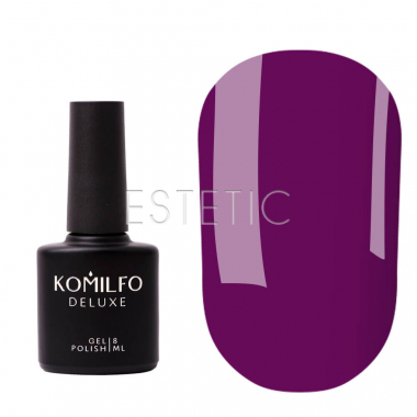 Komilfo Color Base Juicy Blueberry - цветное базовое покрытие (винно-фиолетовый), 8 мл