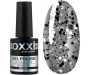 Фото 1 - OXXI Twist Top №4 - Закрепитель для гель-лака с белой и черной крошкой, 10 мл