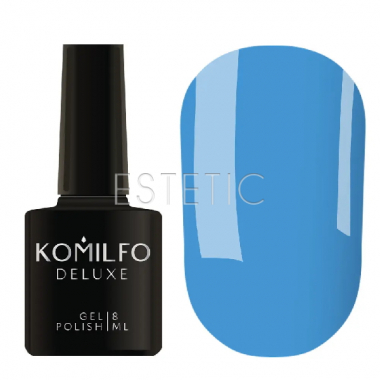Гель-лак Komilfo Kaleidoscopic Collection K016 (блакитний, неоновий), 8 мл 