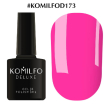 Гель-лак Komilfo Deluxe Series №D173 (яскравий, насичений рожевий, неоновий, емаль), 8 мл