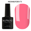 Гель-лак Komilfo Deluxe Series №D175 (яскравий, насичений рожевий, емаль), 8 мл