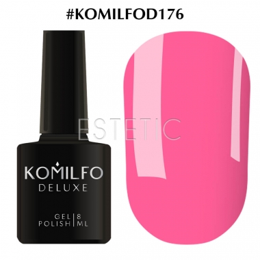 Гель-лак Komilfo Deluxe Series №D176 (ніжно-рожевий, емаль), 8 мл