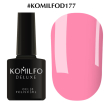 Гель-лак Komilfo Deluxe Series №D177 (розовый, эмаль), 8 мл