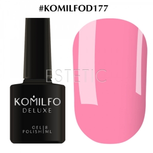 Гель-лак Komilfo Deluxe Series №D177 (рожевий, емаль), 8 мл