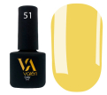 Гель-лак Valeri №051 (жовтий, емаль), 6 мл 