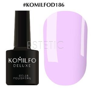 Гель-лак Komilfo Deluxe Series №D186 (дуже світло-бузковий, емаль), 8 мл