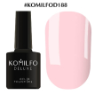 Гель-лак Komilfo Deluxe Series №D188 (пастельний, світло-рожево-ліловий, емаль), 8 мл
