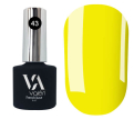Valeri French Base Neon №043 - цветная база для гель-лака (ярко-желтый, неон),  6 мл