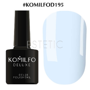 Гель-лак Komilfo Deluxe Series №D195 (пастельно-голубий, емаль), 8 мл