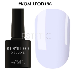 Гель-лак Komilfo Deluxe Series №D196 (пастельний, світло-васильковий, емаль), 8 мл