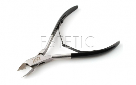 Zauber 02-288B - Кусачки для шкіри (задиркові, чорні)