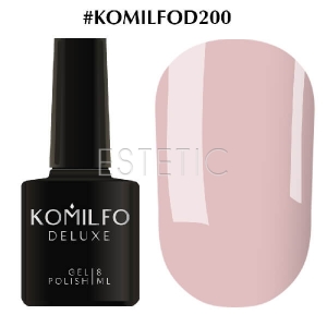 Гель-лак Komilfo Deluxe Series №D200 (пилово-рожевий напівпрозорий для френча), 8 мл