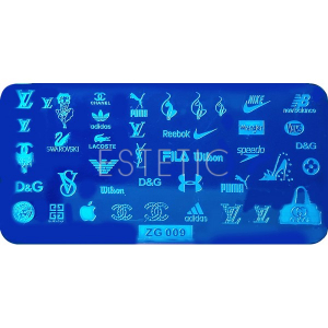 mART Пластина ZG-L 009 для стемпинга прямоугольная