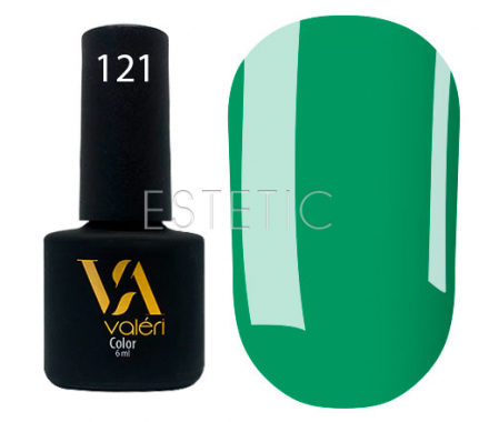 Гель-лак Valeri №121 (соковитий холодний зелений, емаль), 6 мл