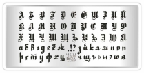 Taki Da Пластина для стемпинга mini Letter collection 01
