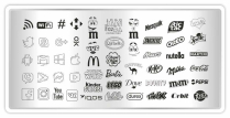 Taki Da Пластина для стемпинга mini Logo collection 02