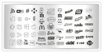 Фото 1 - Taki Da Пластина для стемпінгу mini Logo collection 02