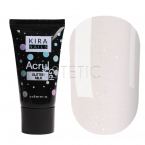 Kira Nails Acryl Gel Glitter Milk - Акрил-гель (молочний з гліттером), 30 г