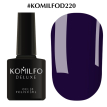 Гель-лак Komilfo Deluxe Series №D220 (темно-синій, емаль), 8 мл