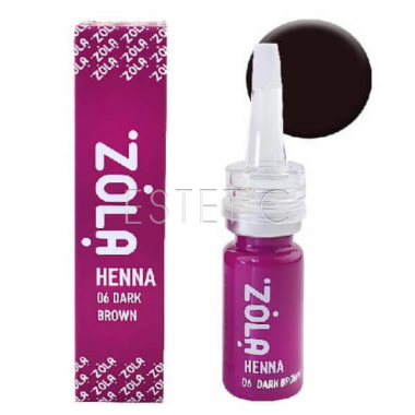 ZOLA Хна професійна для брів №06 Dark Brown (темно-коричневий), 10 гр