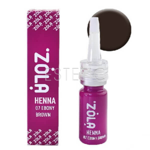 ZOLA Хна профессиональная для бровей №07 Ebony Brown (кофейный), 10 гр