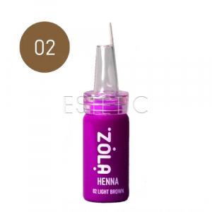 ZOLA Хна професійна для брів №02 Light Brown (світло-коричневий), 5 гр 