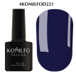 Гель-лак Komilfo Deluxe Series №D221 (джинсовий синій, емаль), 8 мл