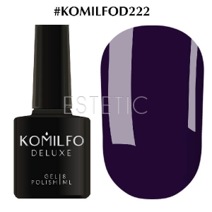 Гель-лак Komilfo Deluxe Series №D222 (синій, емаль), 8 мл