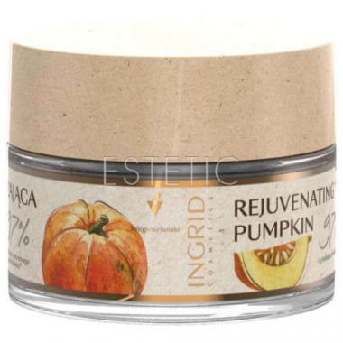 Ingrid Cosmetics Vegan Rejuvenating Pumpkin - Крем ревіталізуючий з насінням Гарбуз+Жожоба+Мед, 50 мл